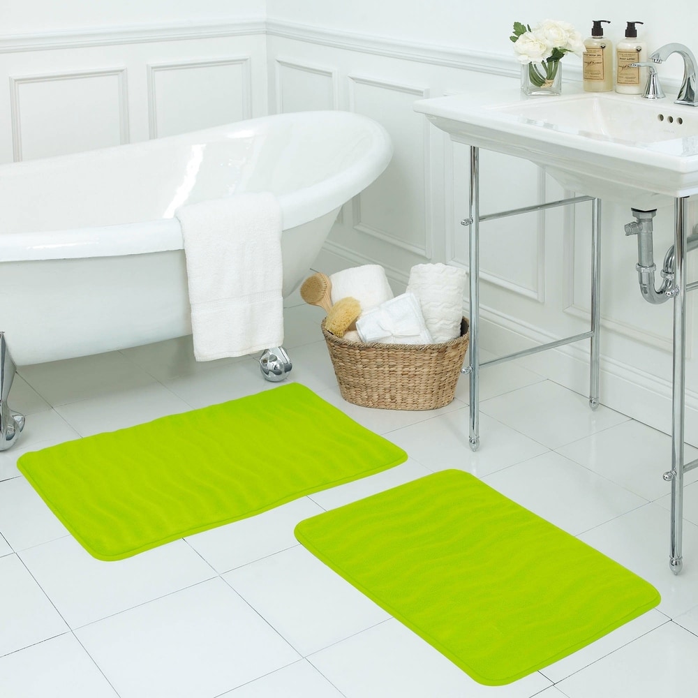 Case of 6 - Textured Non-Slip Adhesive Bathmat - CLEAR / FROSTED 16 X 34  - In Stock