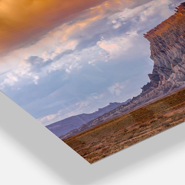 Factory Buttle Utah Panorama Landscape Glossy Metal Wall Art Overstock 12779561
