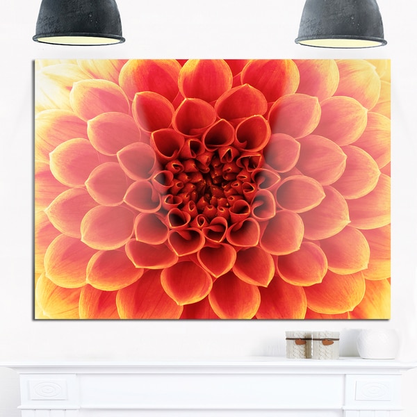 Shop Brown Flower with Dense Petals - Floral Photo Glossy Metal Wall ...