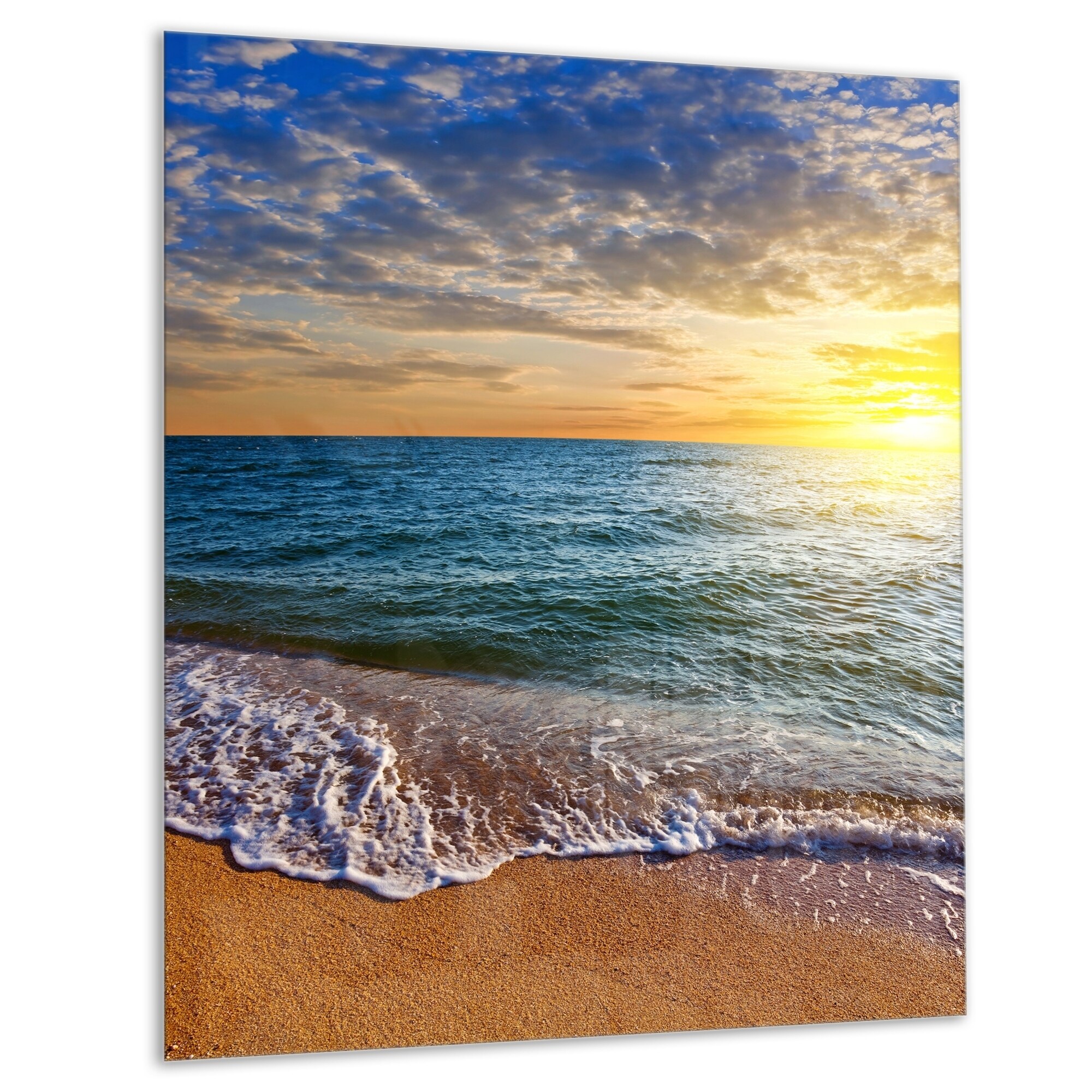 OCEAN BEACH SUNSET AUSTRALIA satin photo CANVAS print  painting landscape 