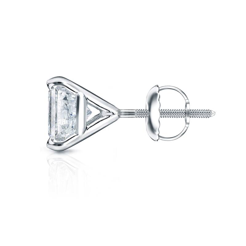 Auriya 1/4ctw Princess-cut Diamond Stud Earrings 14k Gold Martini-set
