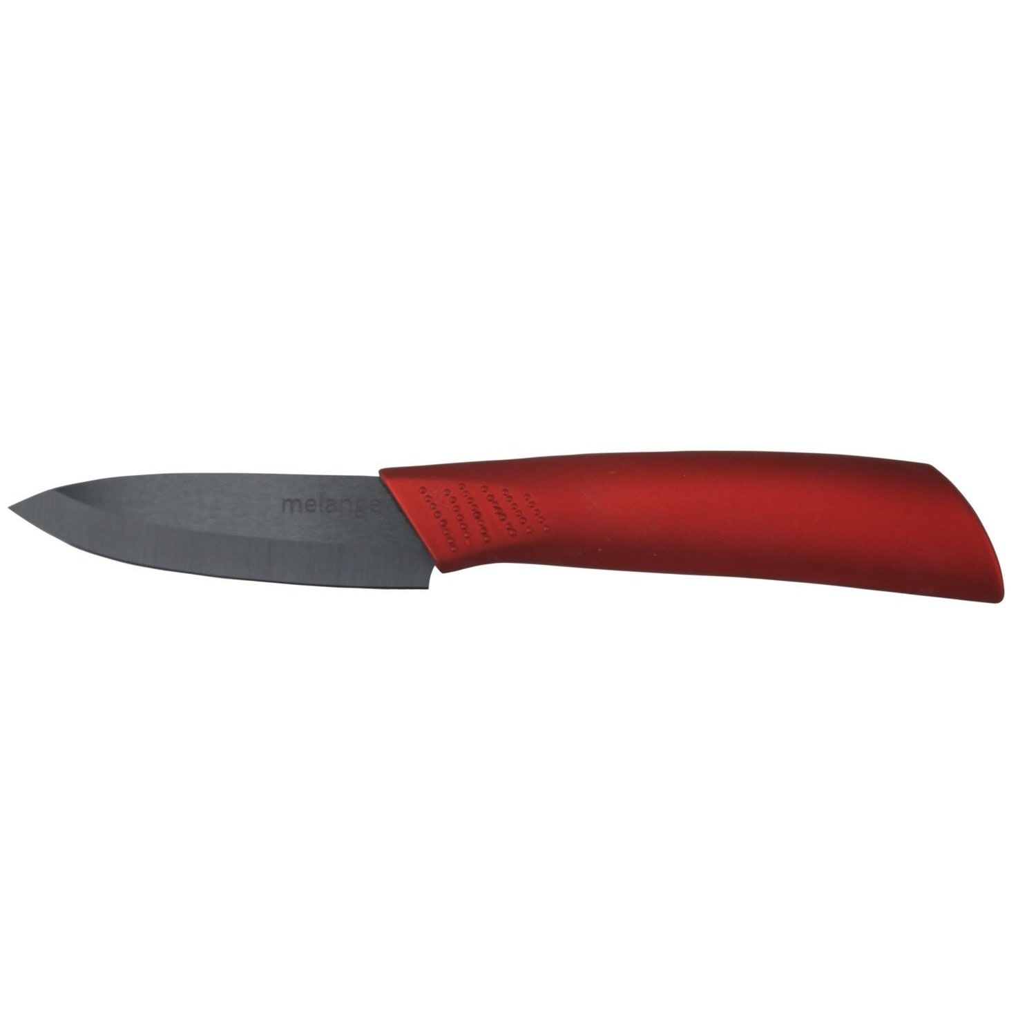 Melange Red Handle/Black Blade Ceramic/Metal 7-piece Knife Set With 5-inch  Slicer and Peeler - Bed Bath & Beyond - 12789129