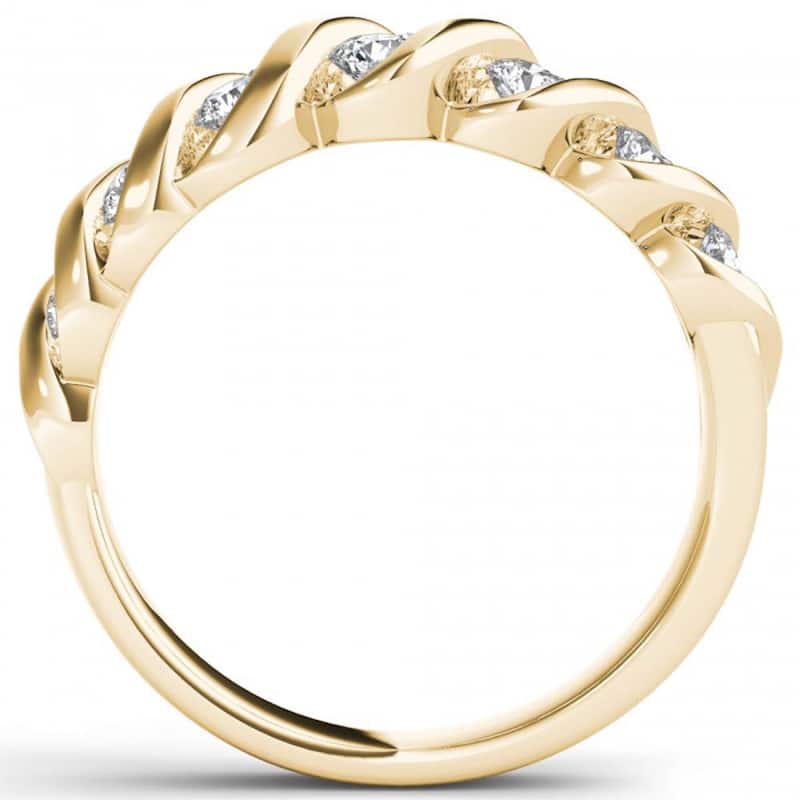 De Couer 14k Yellow Gold 3/4ct TDW Anniversary Band