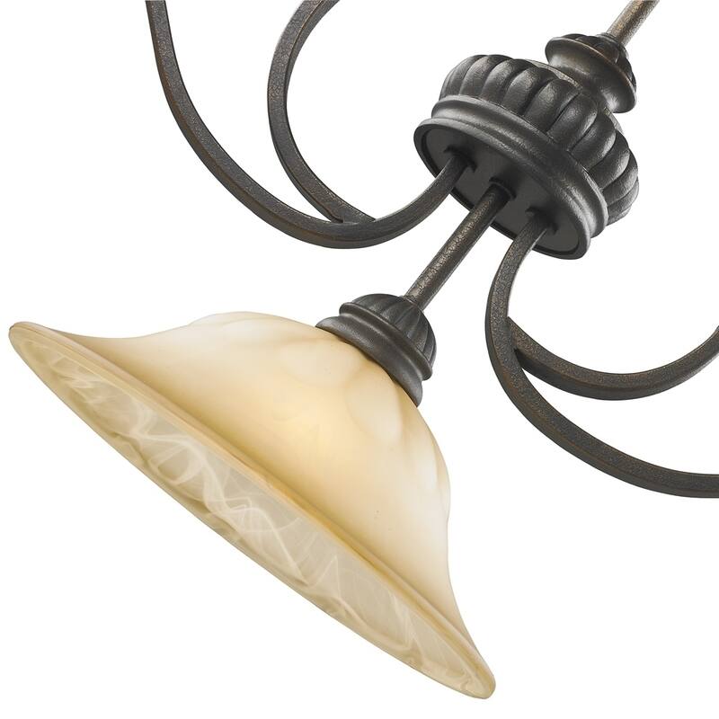 Golden Lighting Mayfair 3-Light Linear Pendant