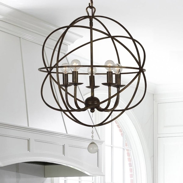 mini globe chandelier