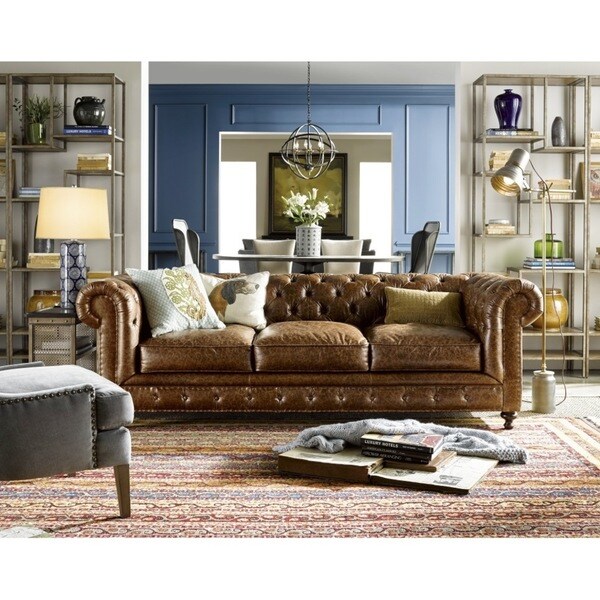 Berkley Leather Sofa Free Shipping Today