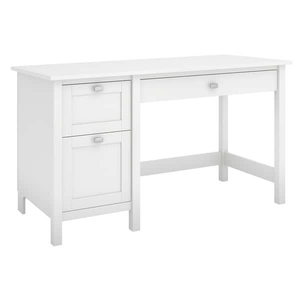 47 Inches White Writing Desk with 2 Drawers - On Sale - Bed Bath & Beyond -  35168117