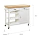 preview thumbnail 18 of 16, Simple Living Martha Rolling Rubberwood Kitchen Cart