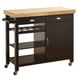 preview thumbnail 11 of 16, Simple Living Martha Rolling Rubberwood Kitchen Cart