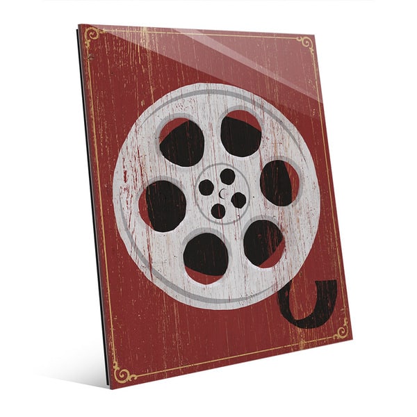 Red Movie Reels Wall Plaque