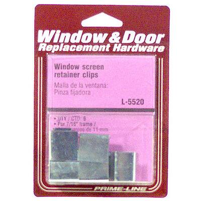 Prime Line L5520 6-ct Metal Retainer Clips