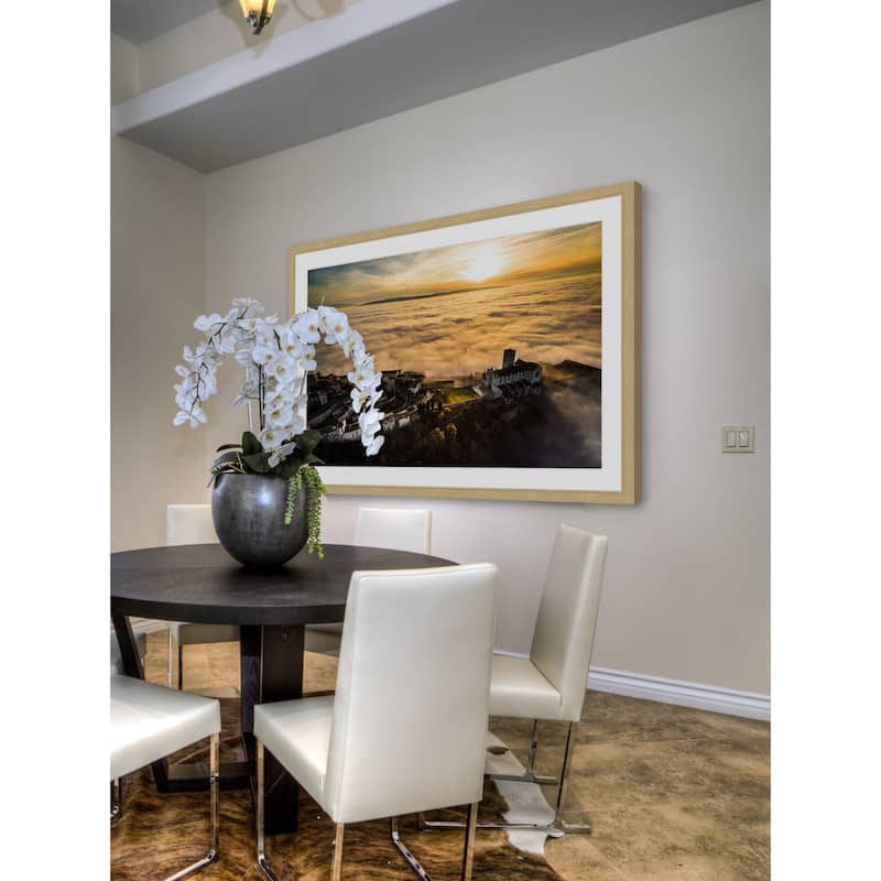 Marmont Hill - 'In the Clouds' by Francesco Cattuto Framed Painting Print - Multi-Color