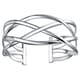 preview thumbnail 1 of 0, Sterling Silver Intertwined Cuff Bangle