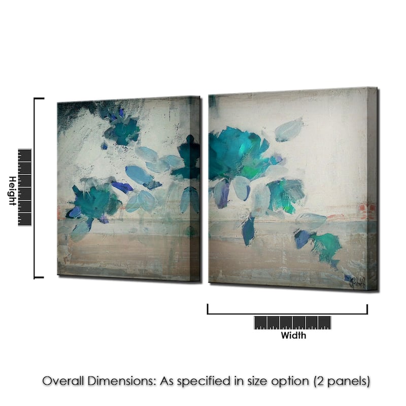 Ready2HangArt 'Painted Petals IVB' 2-PC Canvas Wall Art Set