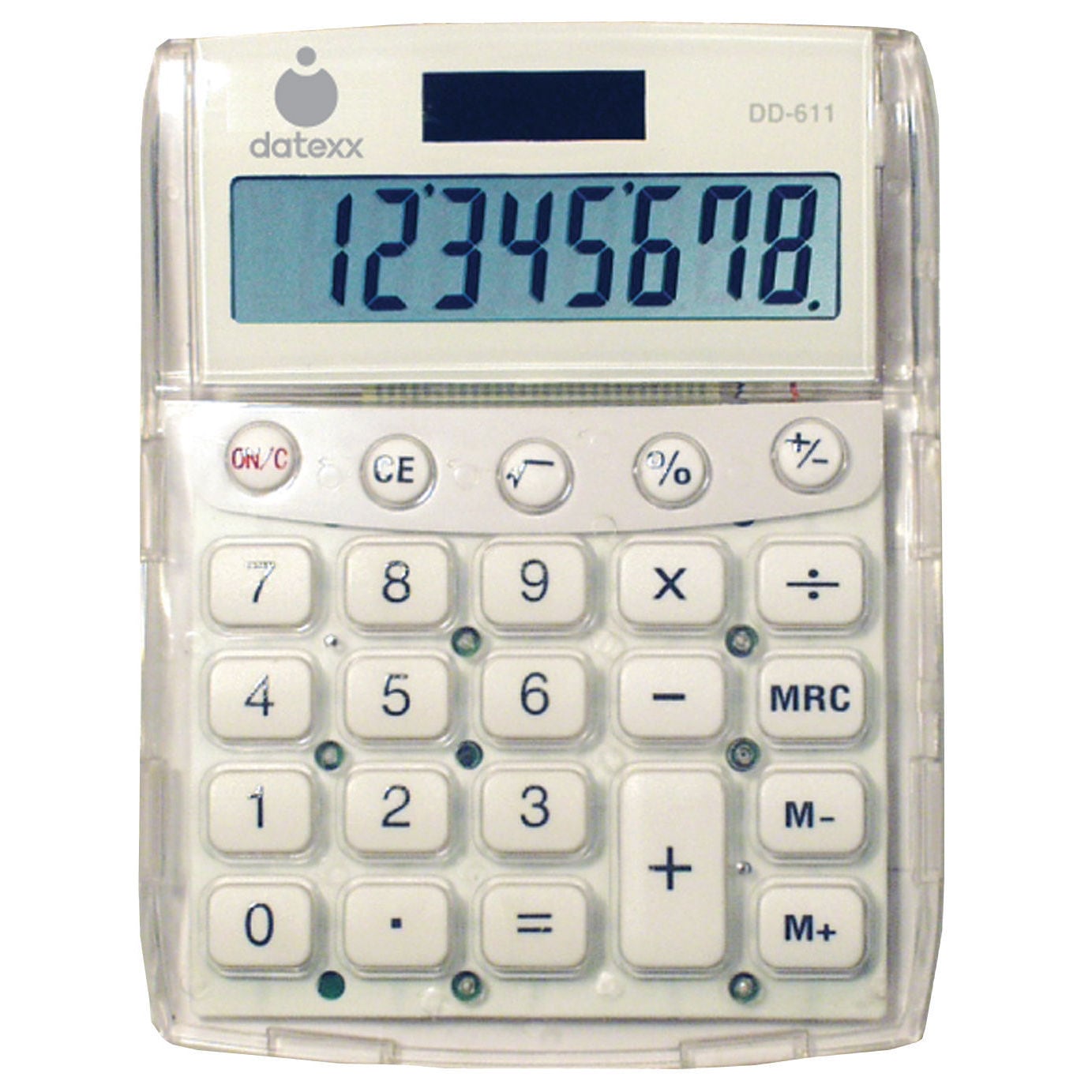 Datexx DD-611 Big Number Dual Power Desktop Calculator White | EBay