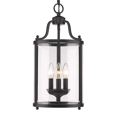 Golden Lighting's Payton # Black 3-light Pendant