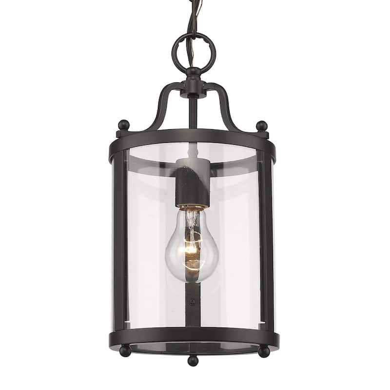 Golden Lighting's Payton Black Steel Mini Pendant Fixture
