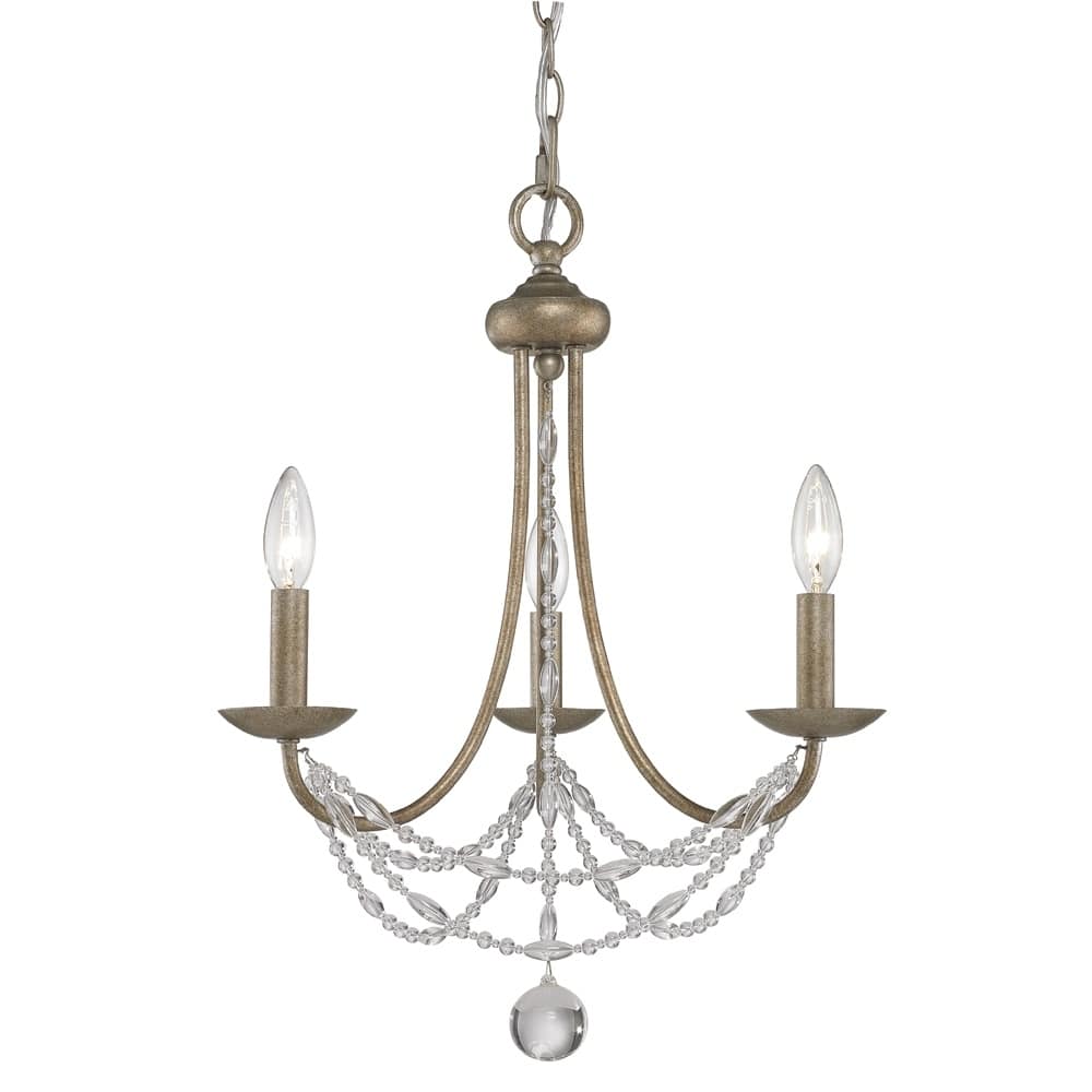 Gracewood Hollow Makhalisa 3-light Mini Crystal Chandelier