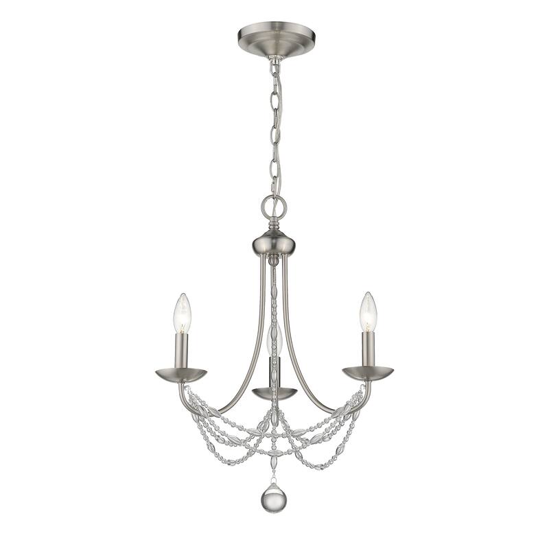 Gracewood Hollow Makhalisa 3-light Mini Crystal Chandelier