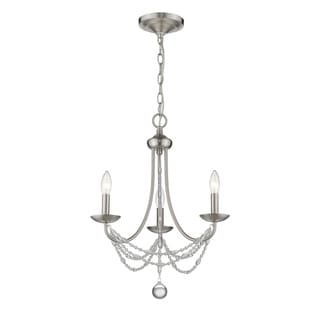 Gracewood Hollow Makhalisa 3-light Mini Chandelier (Pewter) - Chandeliers For Bedrooms by Overstock.com