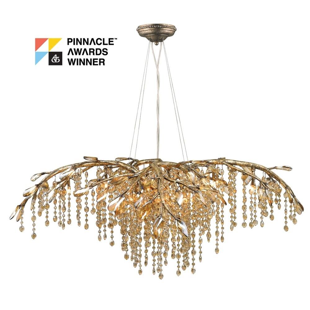 Golden Lighting Autumn Twilight 12-light Chandelier (Mystic Gold) - Chandeliers For Bedrooms by Overstock.com
