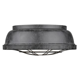 Golden Lighting's Bartlett Black Patina Steel Mini Pendant Light Fixture