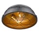 preview thumbnail 3 of 2, Golden Lighting's Bartlett Black Patina Steel Mini Pendant Light Fixture
