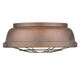 preview thumbnail 4 of 2, Golden Lighting Bartlett Brown Steel Flushmount Light