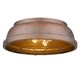 preview thumbnail 2 of 2, Golden Lighting Bartlett Brown Steel Flushmount Light