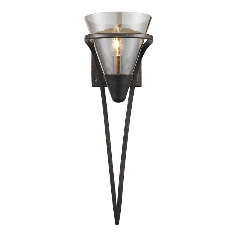 Golden Lighting's Olympia # Burnt Sienna 1-light Wall Sconce - Burnt Sienna