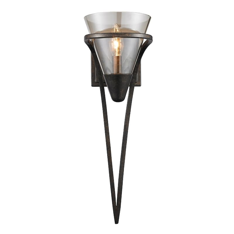 Golden Lighting's Olympia # Burnt Sienna 1-light Wall Sconce