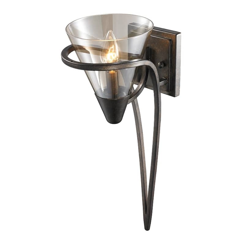 Golden Lighting's Olympia # Burnt Sienna 1-light Wall Sconce