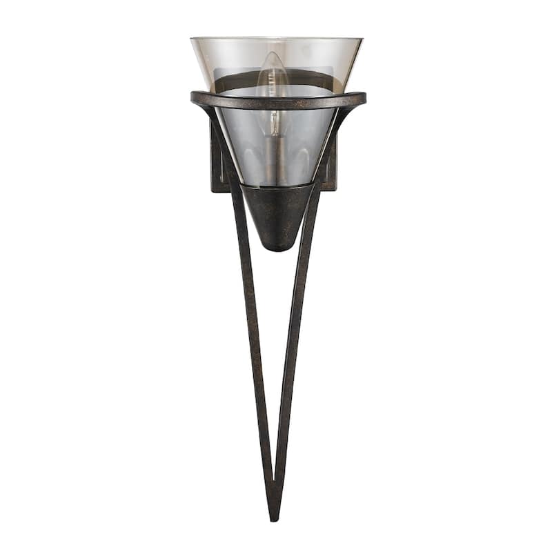 Golden Lighting's Olympia # Burnt Sienna 1-light Wall Sconce