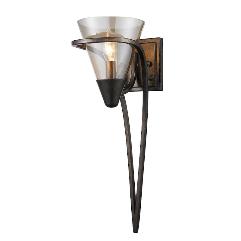 Golden Lighting's Olympia # Burnt Sienna 1-light Wall Sconce