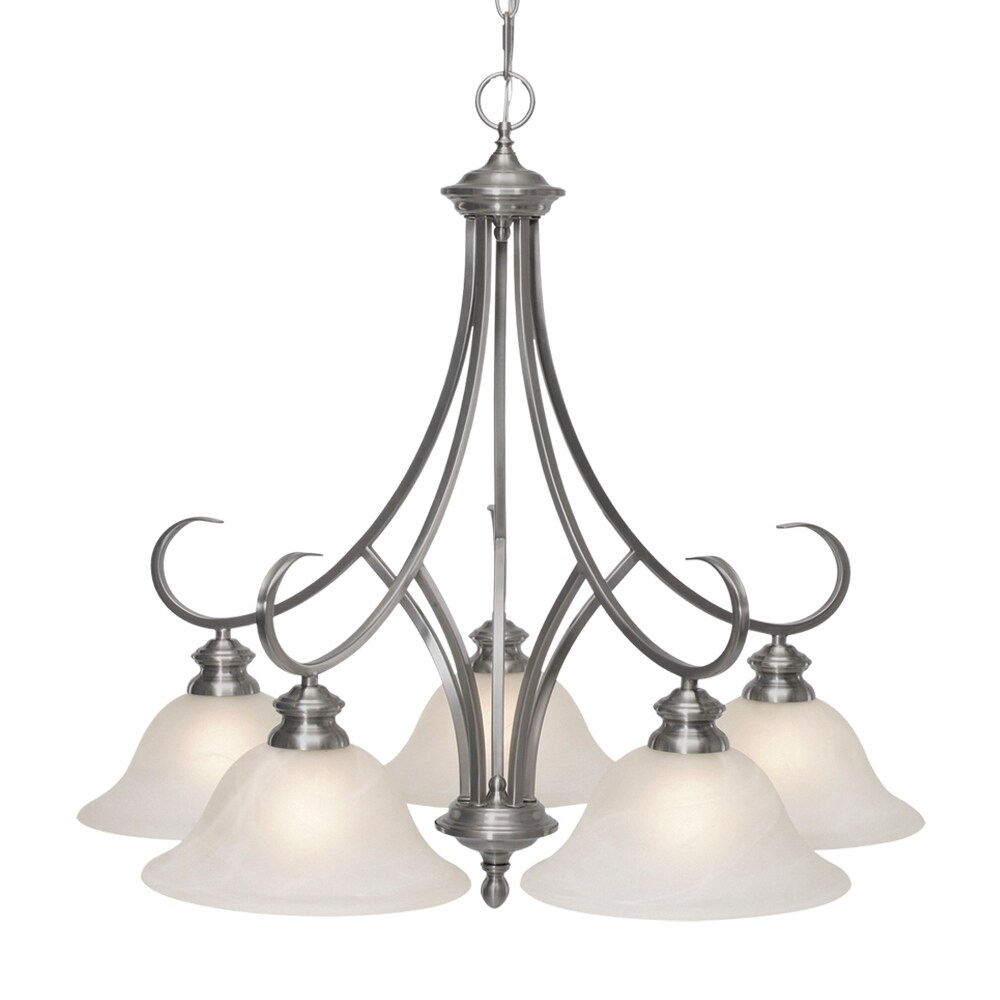 Golden Lighting Lancaster Five-Light Nook Chandelier (Pewter) - Chandeliers For Bedrooms by Overstock.com
