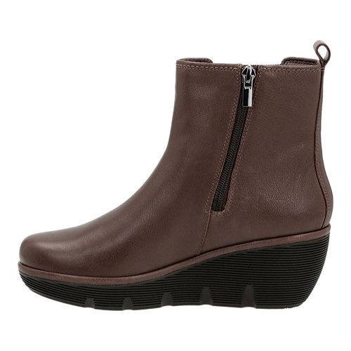 Women's Clarks Clarene Surf Wedge Boot Taupe Cow Full Grain Leather ...
