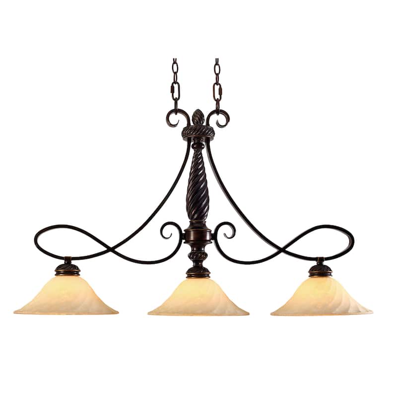 Golden Lighting Torbellino 3-light Linear Pendant