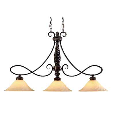 Golden Lighting Torbellino 3-light Linear Pendant