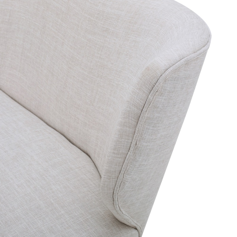 Desdemona Mid-Century Fabric Loveseat by Christopher Knight Home
