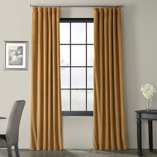 Exclusive Fabricclusive Fabrics Signature Velvet Blackout Curtain Panel 50 X 108 Amber Gold Dailymail X 108 Amber Gold