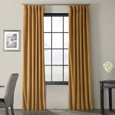 Buy Gold Velvet Thermal Curtains Drapes Online At Overstock