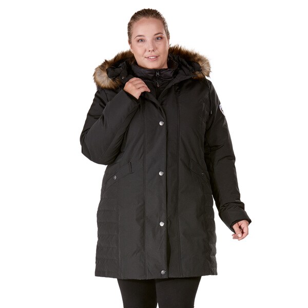 Shop Womens Plus-size Down Coat - Free Shipping Today - Overstock - 12802154