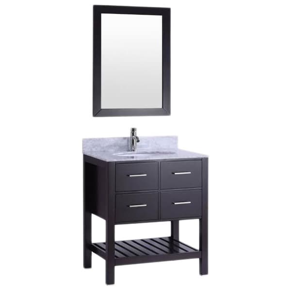 Shop Belvedere Espresso-colored Wood 30-inch Bathroom ...