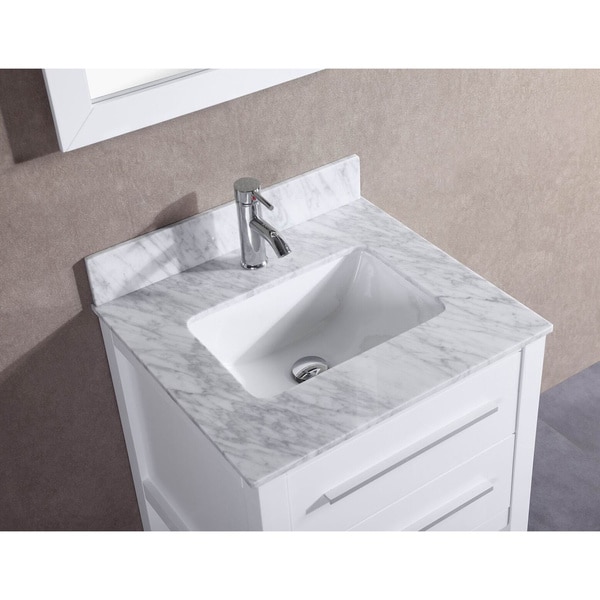 24 Bathroom Vanity With Backsplash 24-inch belvedere white bathroom vanity with marble top and 24 Bathroom Vanity With Backsplash 24-inch belvedere white bathroom vanity with marble top and