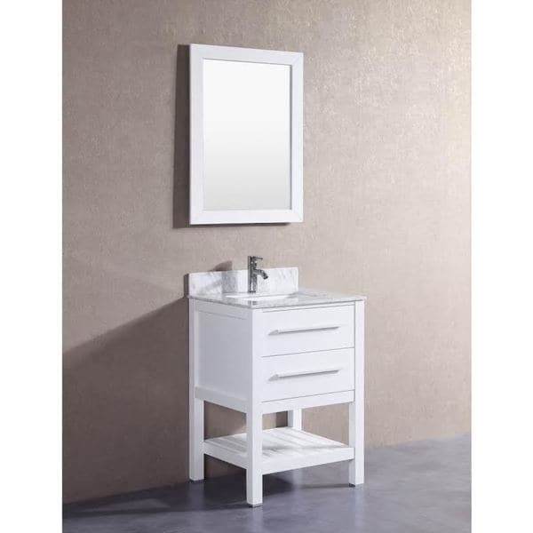 24 Bathroom Vanity With Backsplash 24-inch belvedere white bathroom vanity with marble top and 24 Bathroom Vanity With Backsplash 24-inch belvedere white bathroom vanity with marble top and