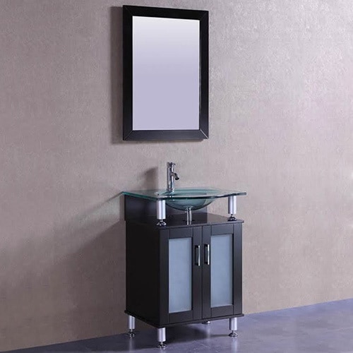 Shop Belvedere Modern Espresso 24-inch Bathroom Vanity ...