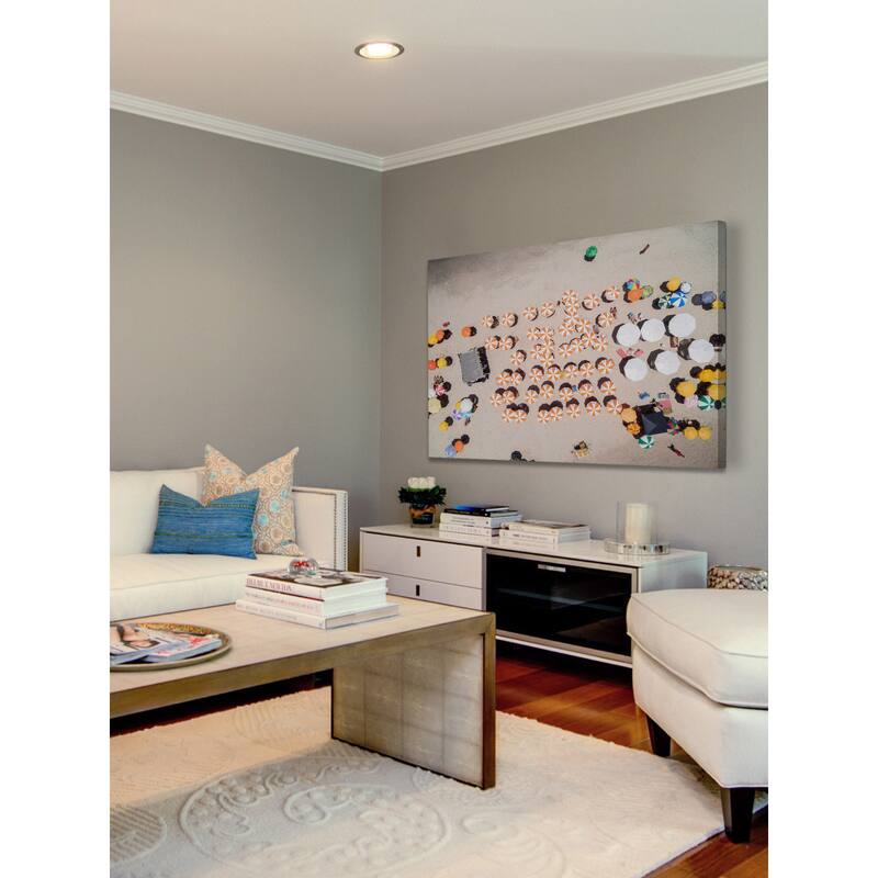 Marmont Hill - 'Multicolored Umbrellas' Painting Print on Wrapped Canvas - Multi-Color