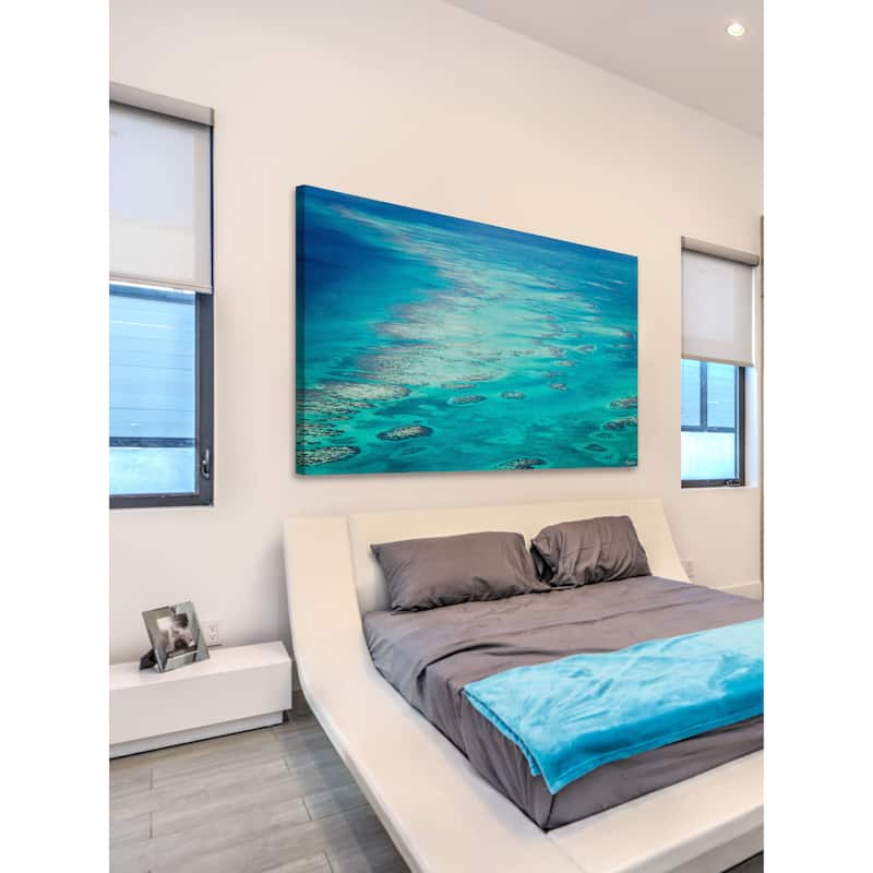 Marmont Hill - 'Ocean Rocks' Painting Print on Wrapped Canvas - Multi-Color