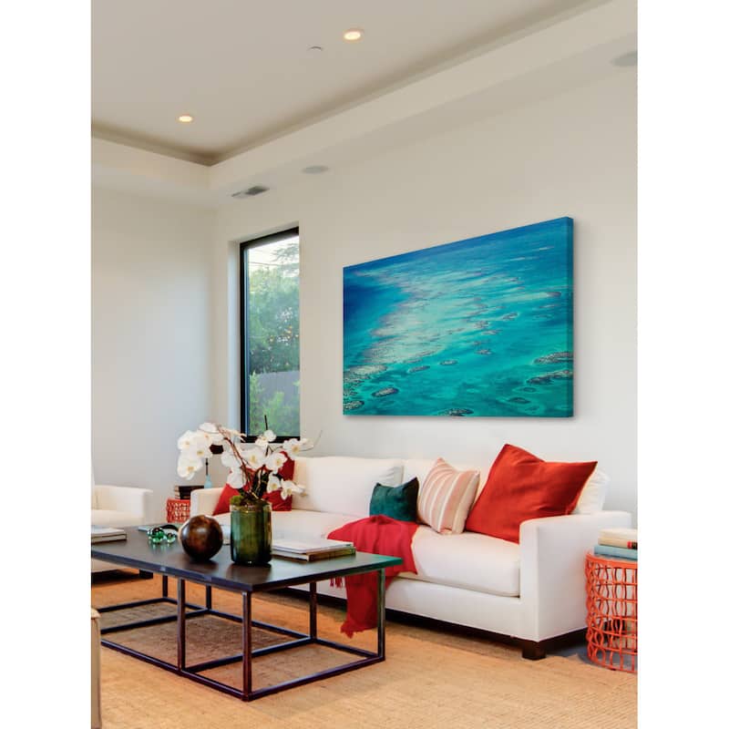 Marmont Hill - 'Ocean Rocks' Painting Print on Wrapped Canvas - Multi-Color