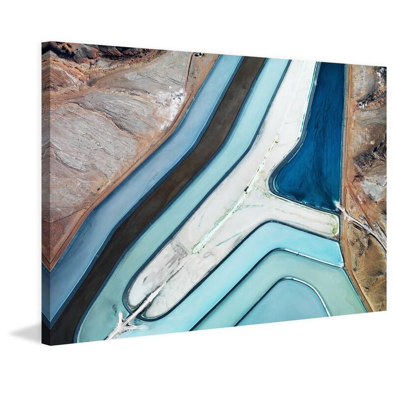 Marmont Hill - 'Winding River' Painting Print on Wrapped Canvas - Multi-Color